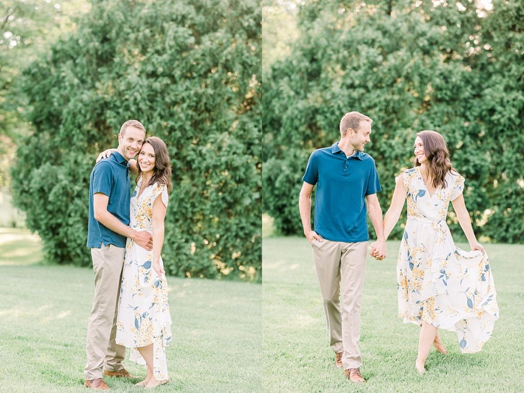 Engagement photos by evergreens