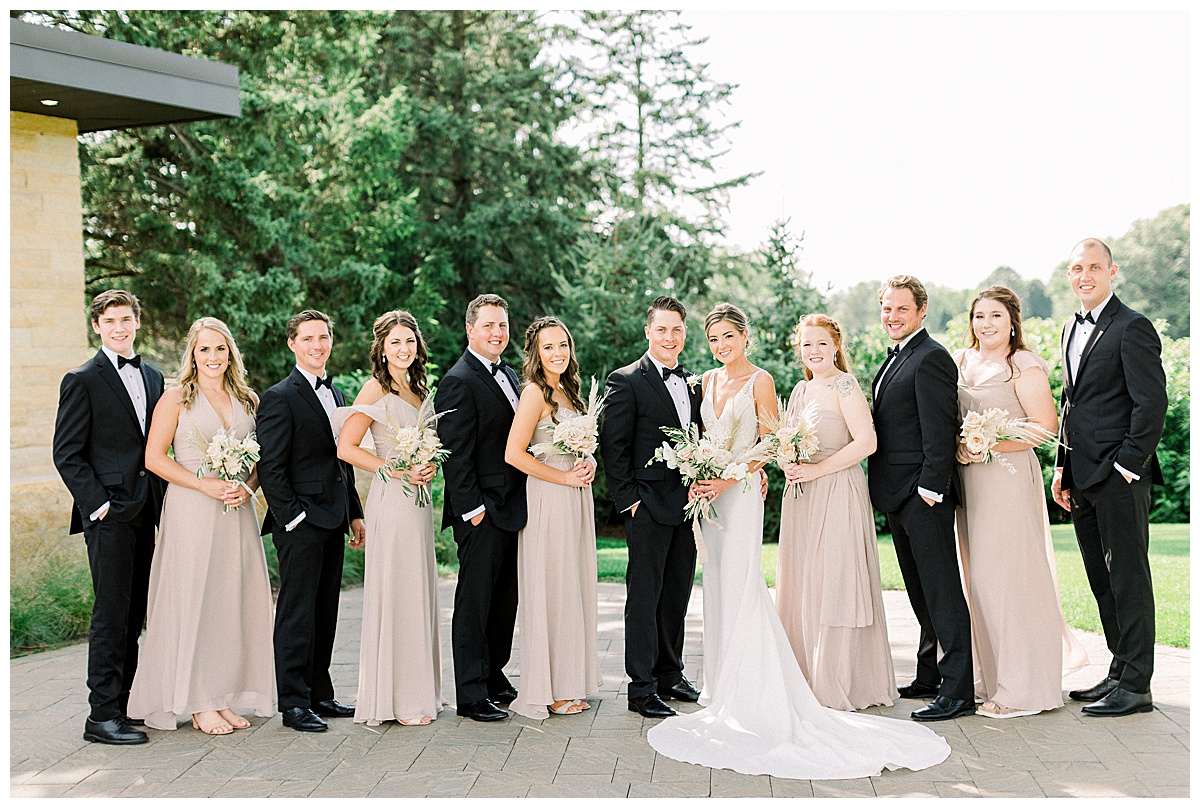 Bridal party at Olympic Hills wedding