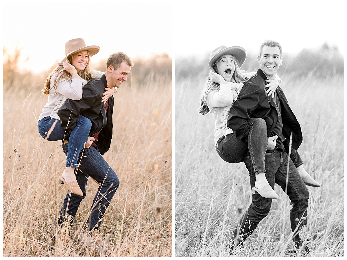 engagement photos in minneapolis field