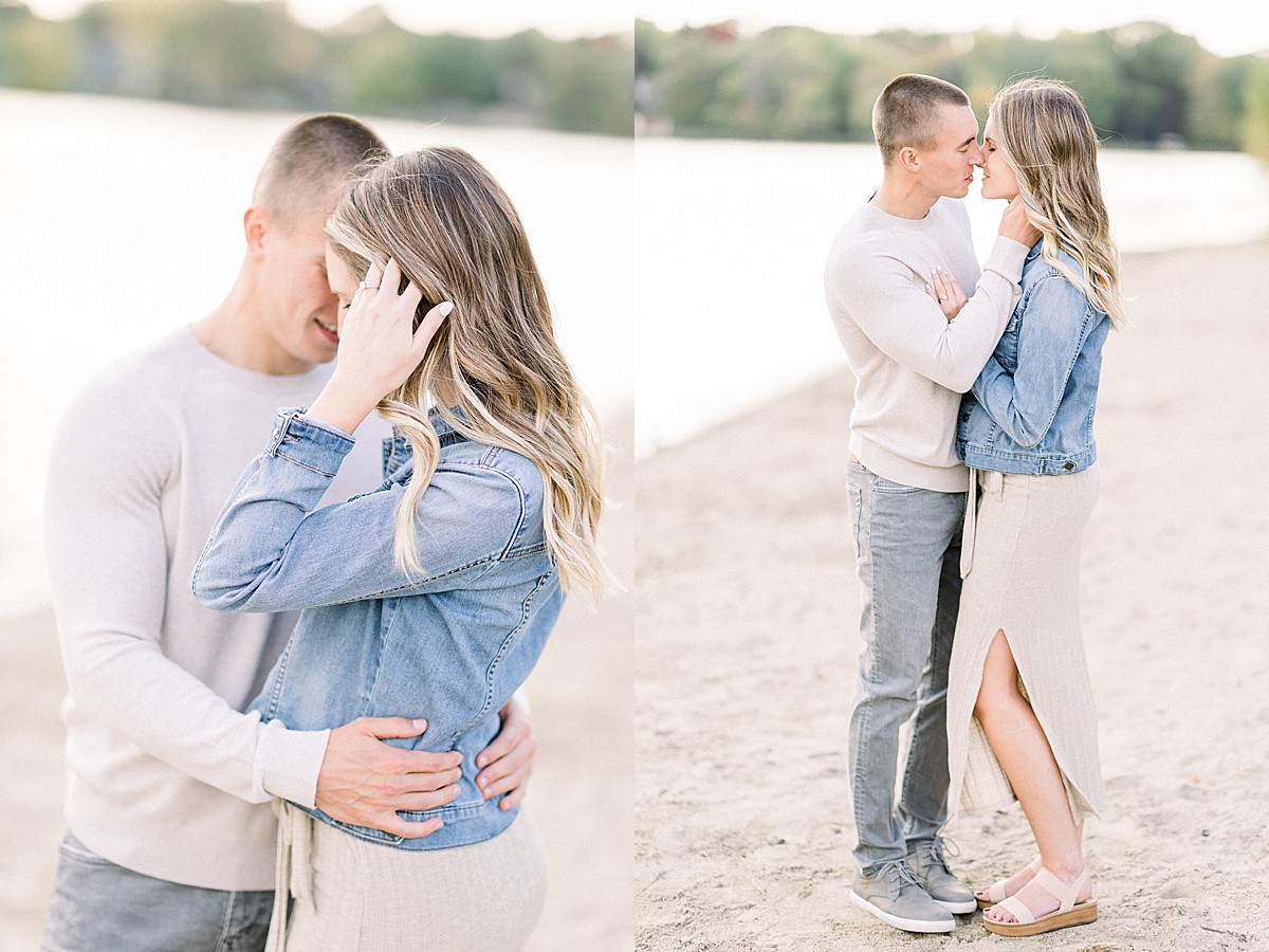 Engagement photos on beach