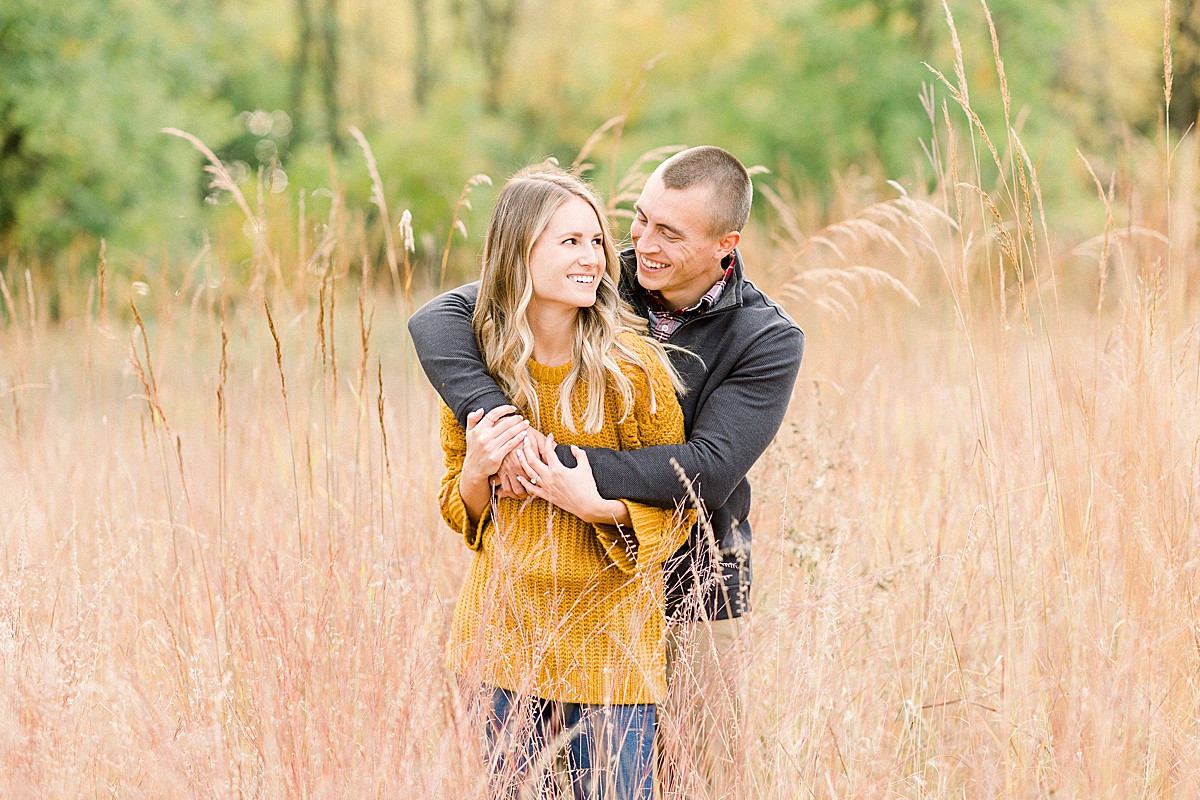 Engagement photos at Long Lake Regional Park