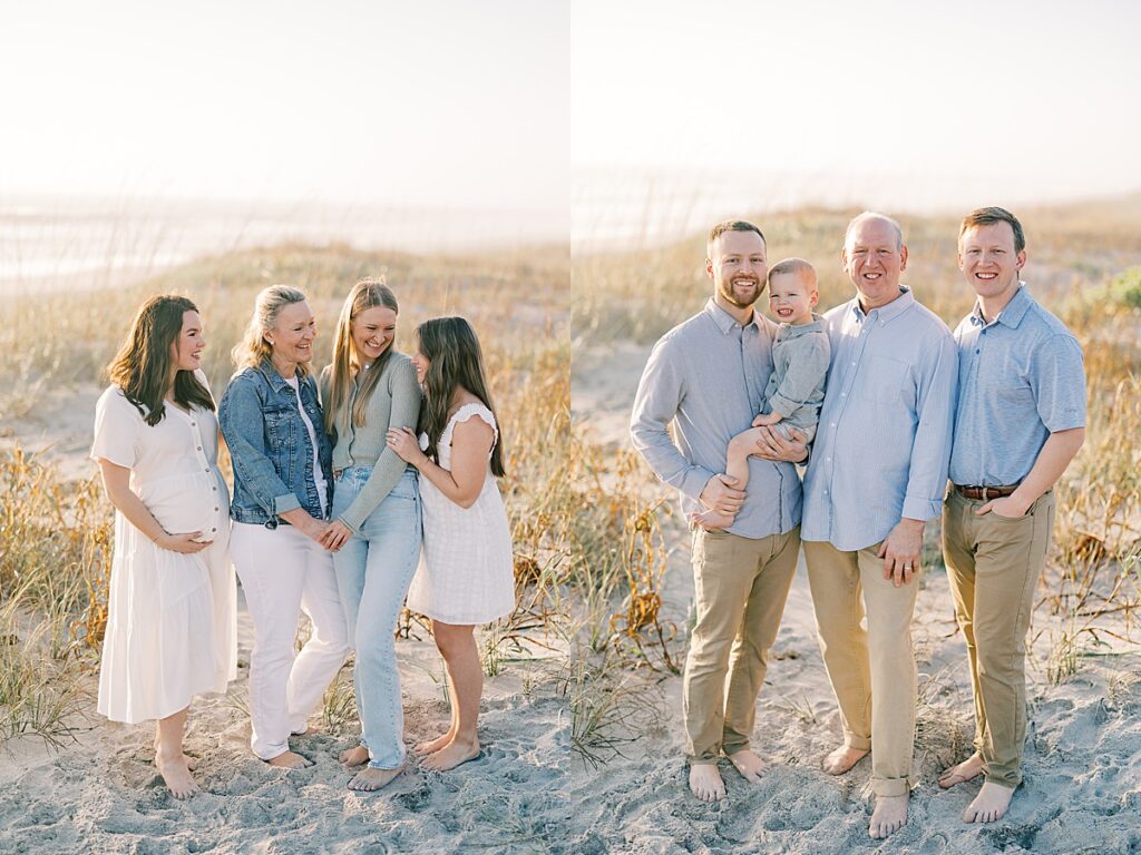 Extended family photos FL beach